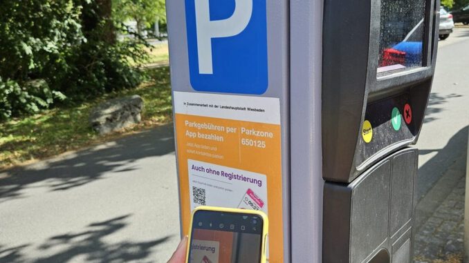 Ein Drittel der bezahlten Parkvorgänge in Wiesbaden wird per App abgewickelt