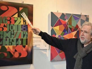 Geometrische Kompositionen in Farbe: Jürgen Felger zeigt Arbeiten im Wiesbadener Rathaus