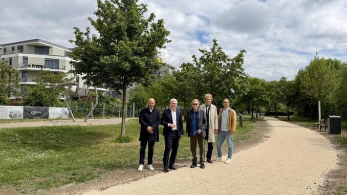 Neue Wege in Kastel verbinden Helling Höfe direkt mit Rheinpromenade Neue Wege in Kastel verbinden Helling Höfe direkt mit Rheinpromenade