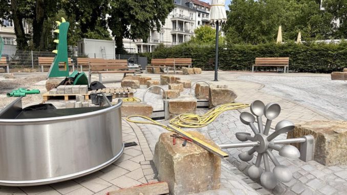 Reisinger Anlagen: Wasserspielplatz steht kurz vor der Freigabe